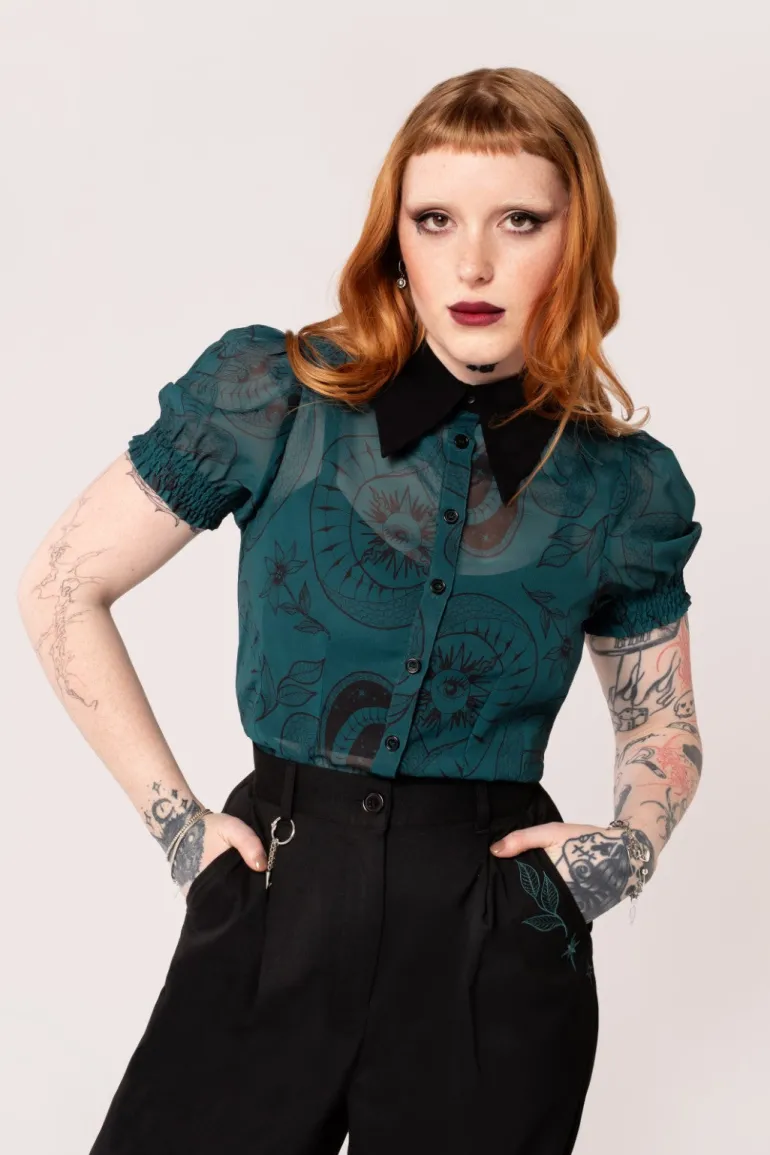 Venom Blouse>Hell Bunny Store
