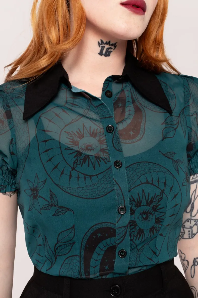 Venom Blouse>Hell Bunny Store